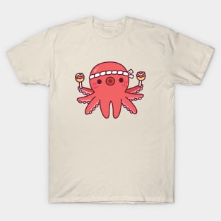 Cute Octopus With Japanese Takoyaki T-Shirt